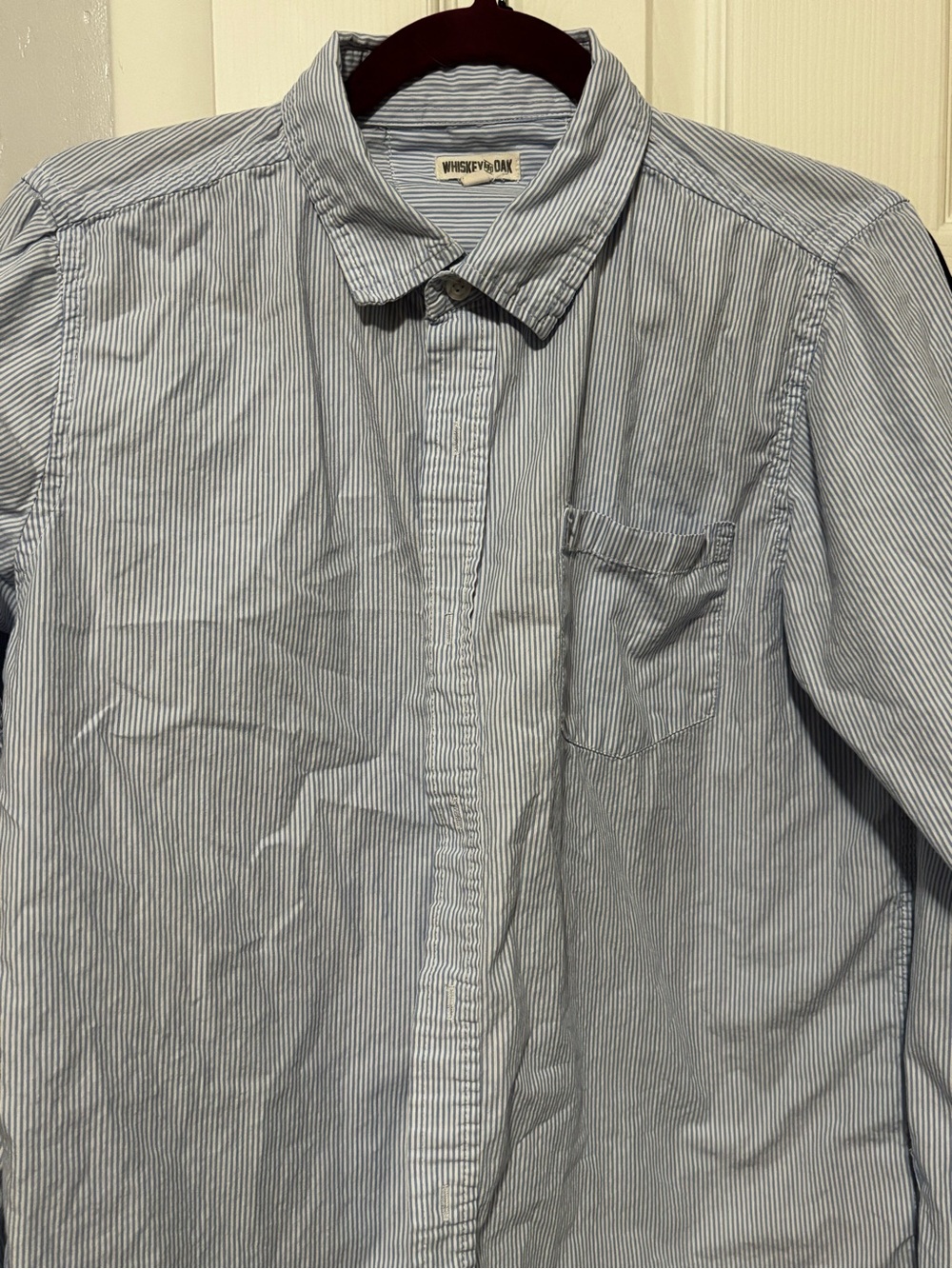 Light Blue Pinstripe Button-Down Shirt